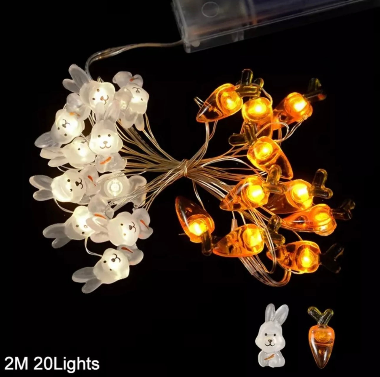 2m 20 LED Easter String Lights