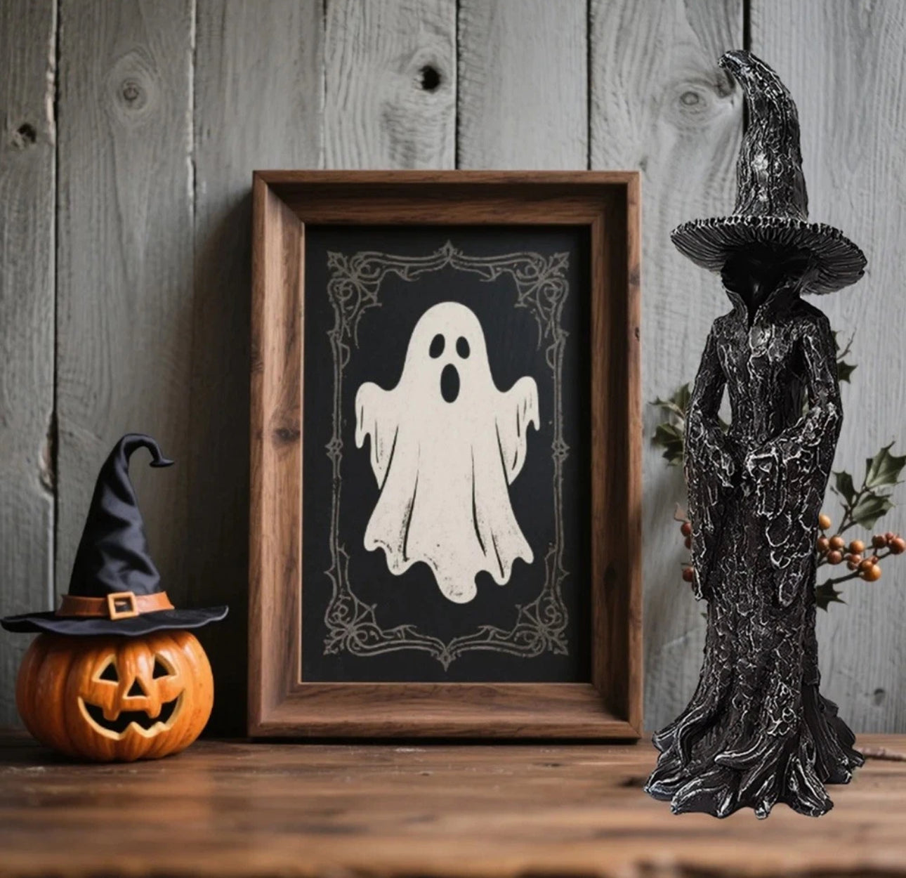 Resin Witch Statue