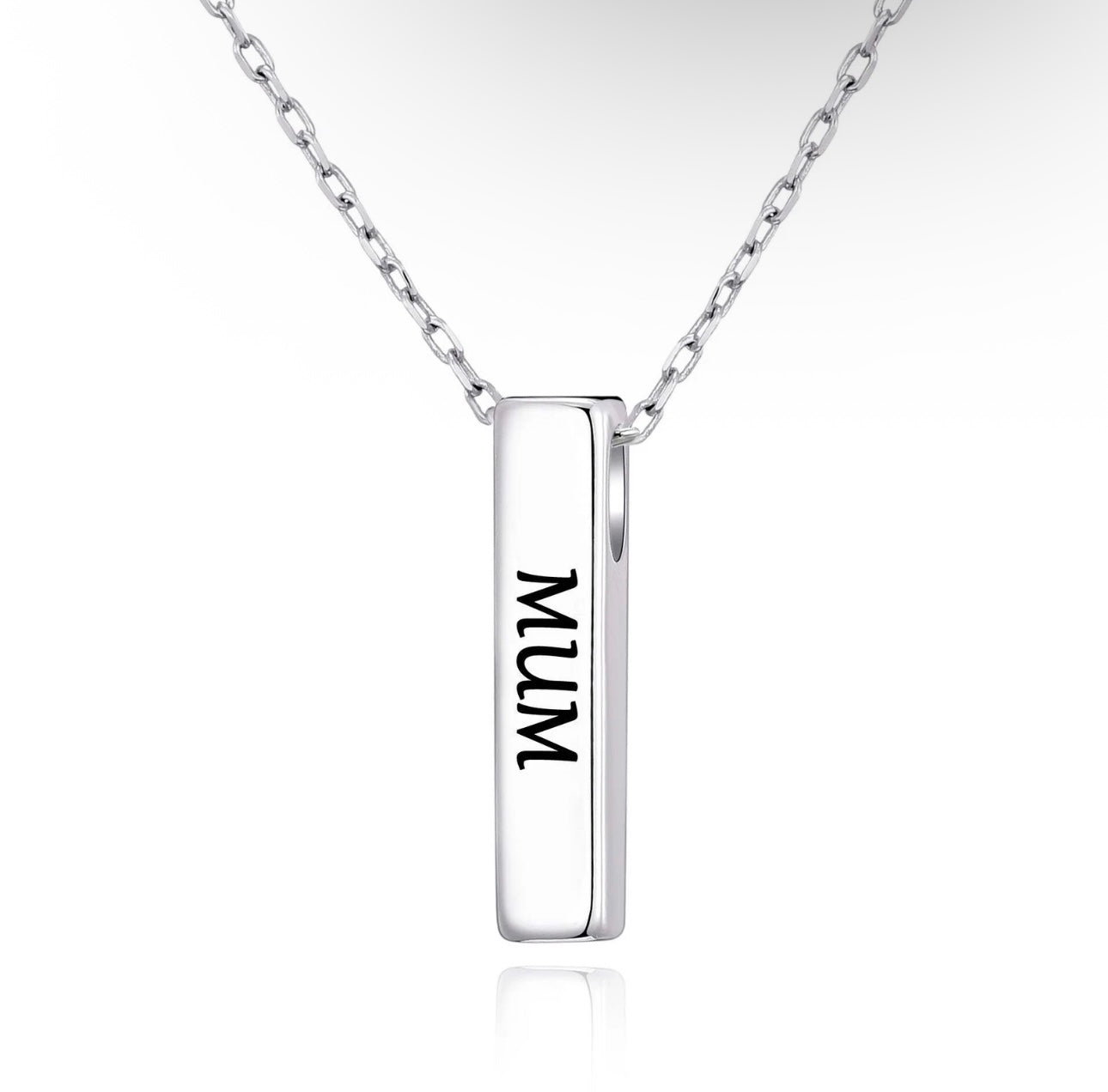 Silver Plated Mum Necklace
