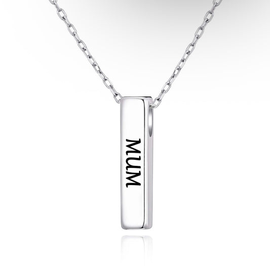 Silver Plated Mum Necklace