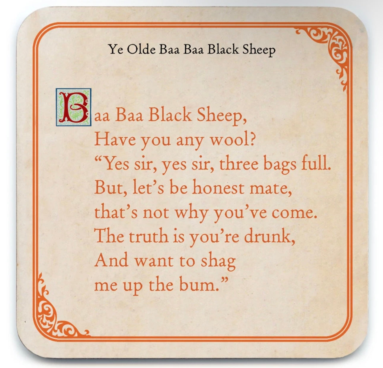 Naughty Nursery Rhyme Coasters