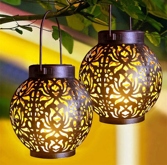 2pc Moroccan LED Lanterns