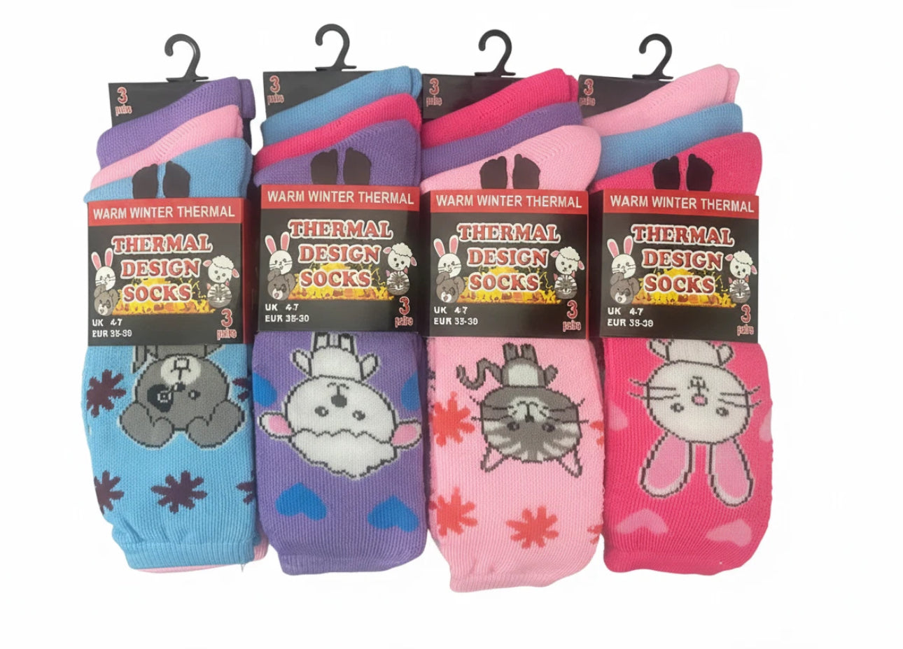 12 Pairs Ladies Thermal Socks