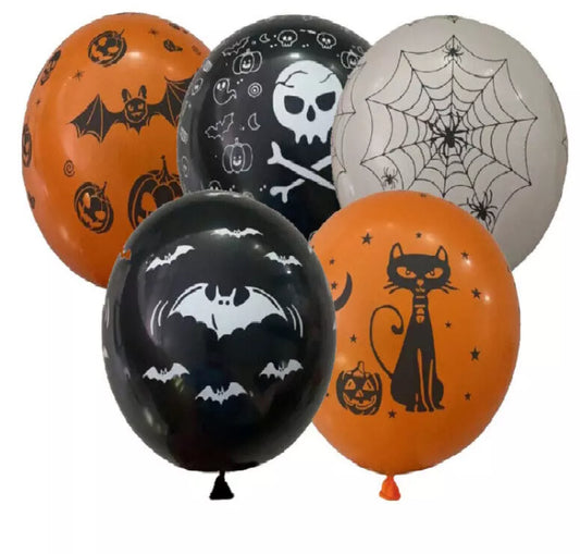 30pc Mixed Halloween Balloons