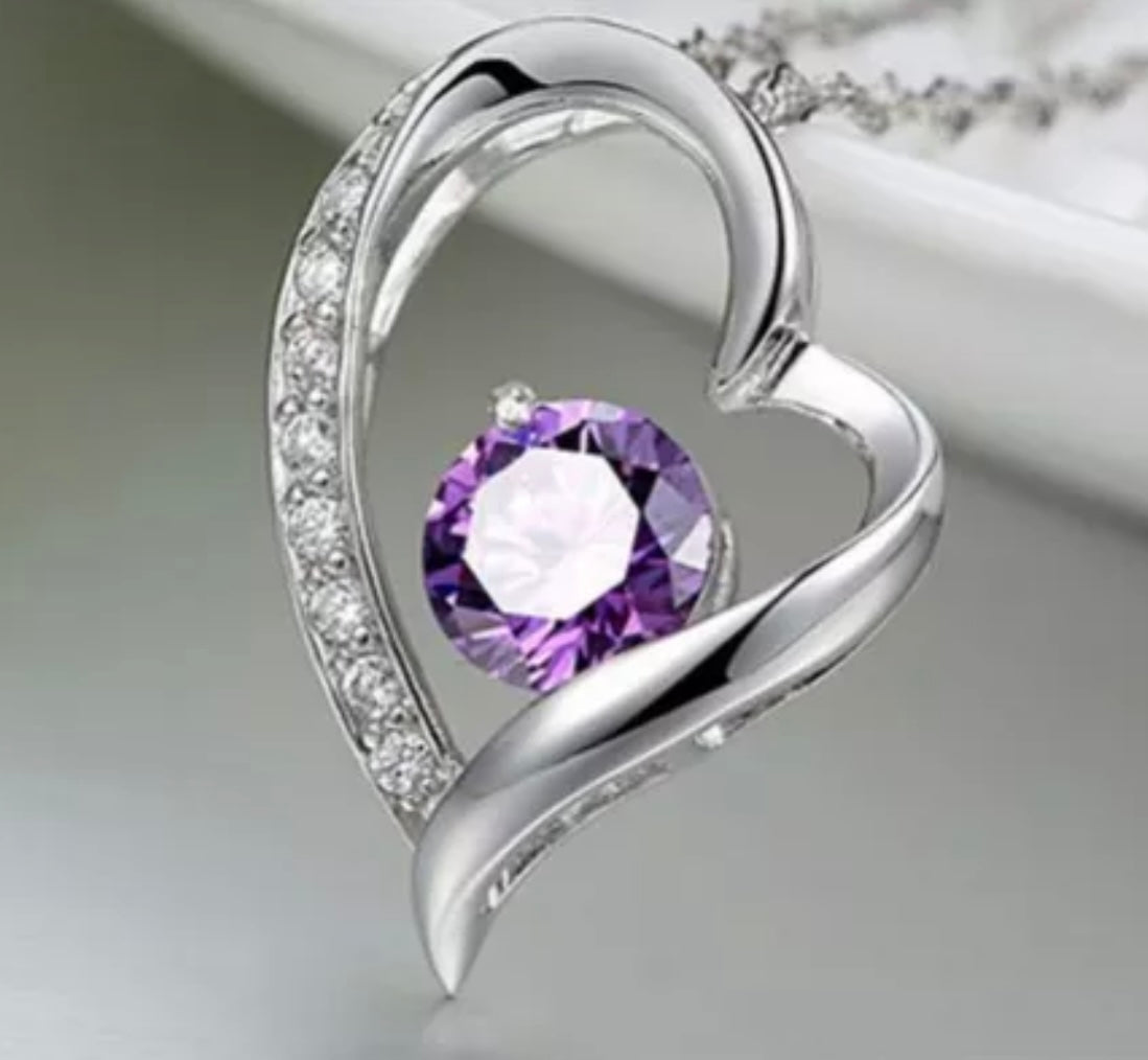 Purple Heart Pendant