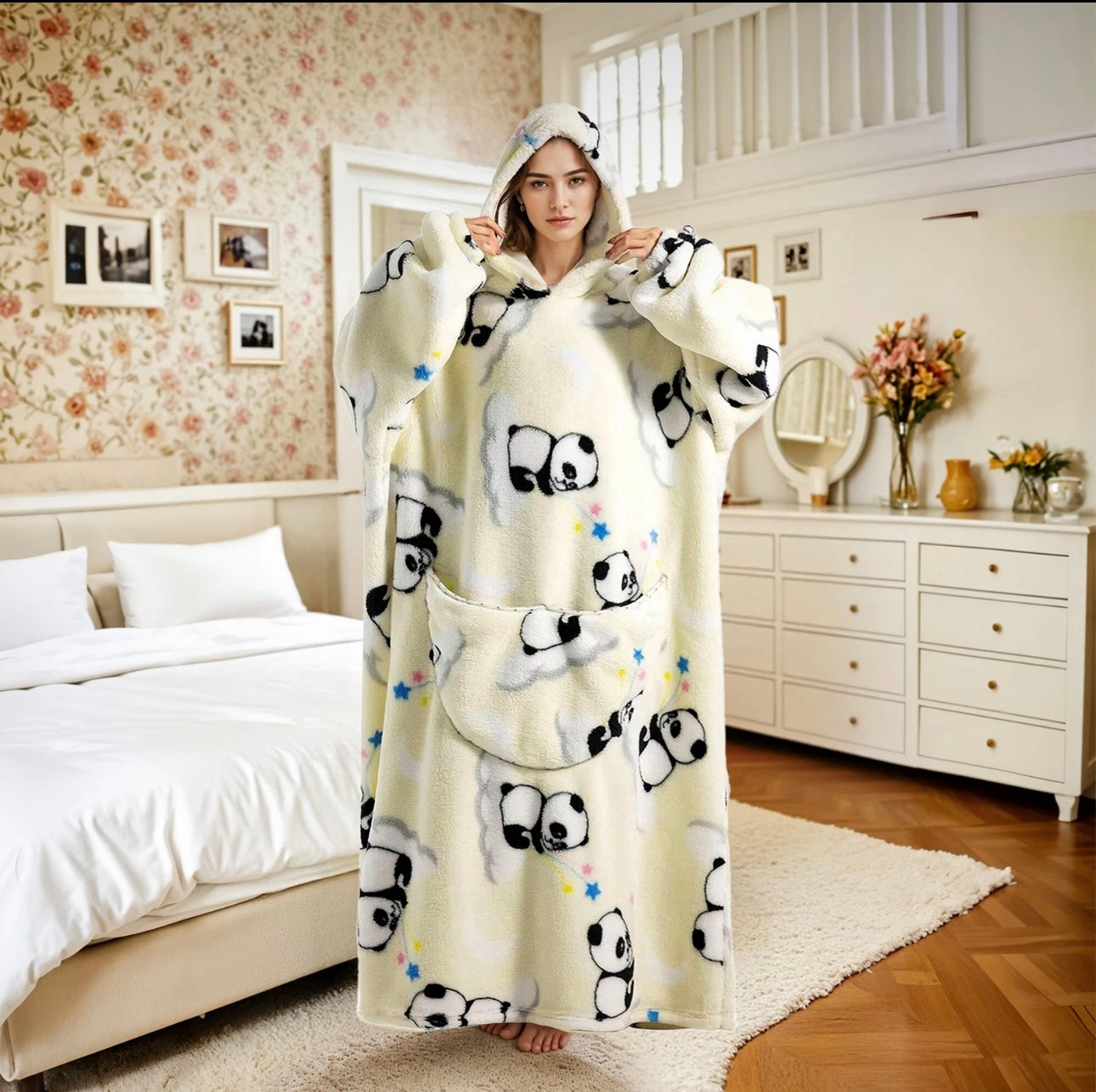 Long Length Hooded Blanket