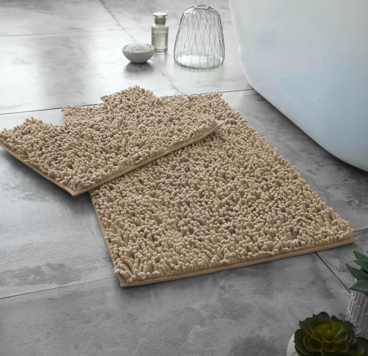 2pc Loop Bath Mat Set