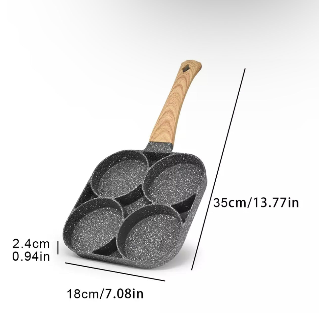 4 Hole Frying Pan