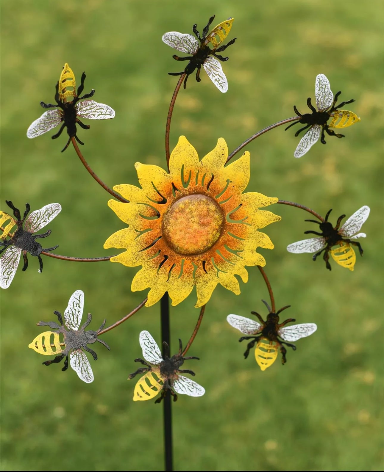 Sunflower & Bees Garden Spinner