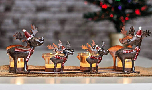 Reindeer Candle Holder Decoration