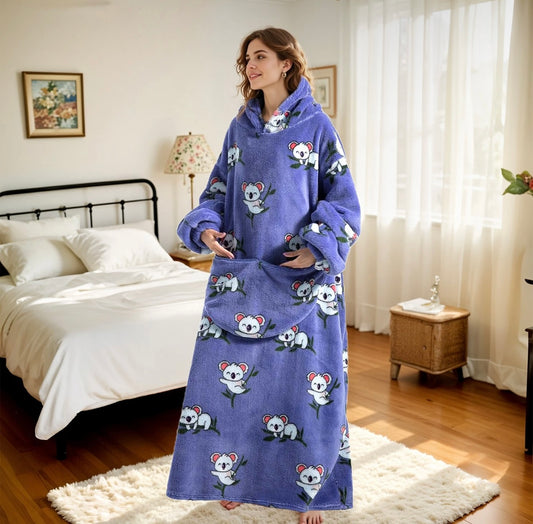 Long Length Hooded Blanket