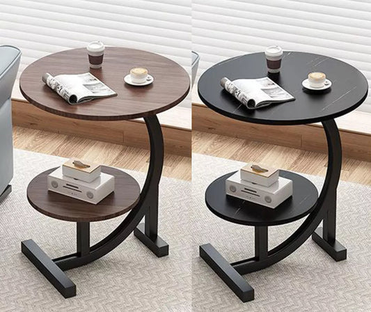 2 Tier C-Shaped Side Table