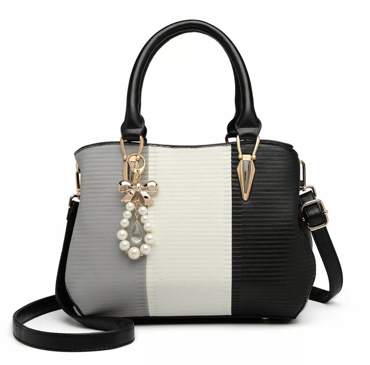 Elegant Faux Leather Shoulder Bag