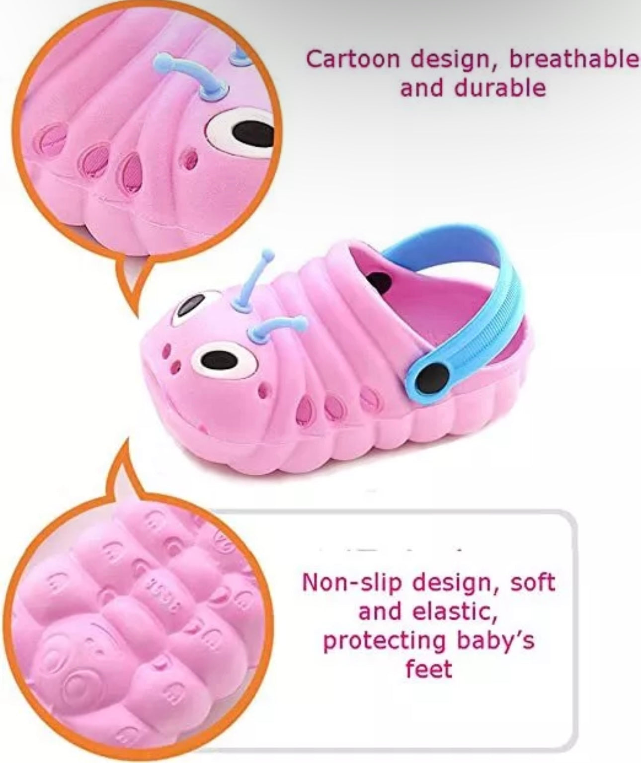 Children’s Caterpillar Clogs