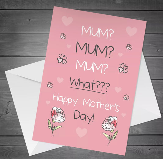 Mum mum mum Mother’s Day Card