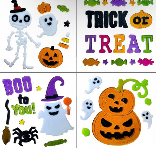 Spooky Halloween Gel Stickers