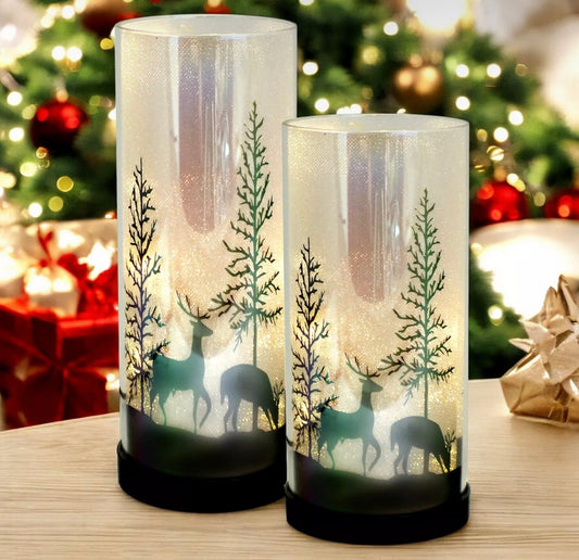 Set of 2 Luxa Sparklers Christmas Table Lamps