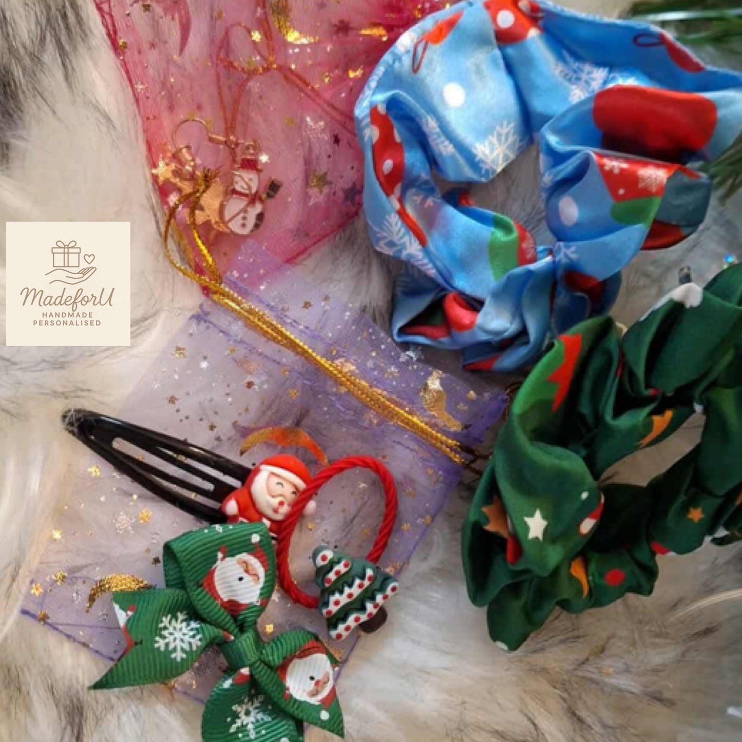 Girl’s Christmas Hair Accessories Bauble