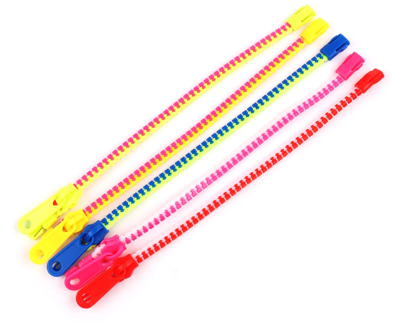 10pc Sensory Zipper Bracelets