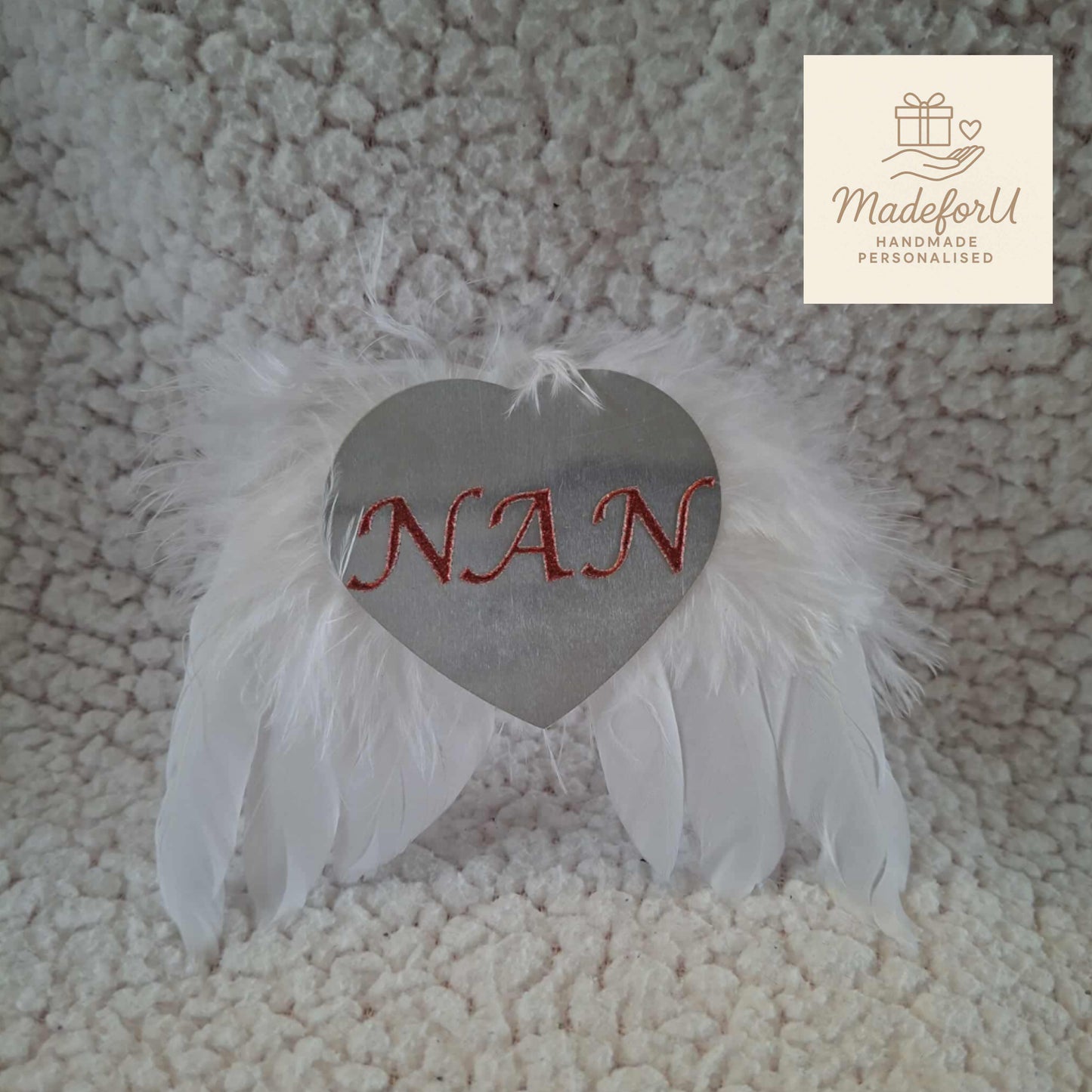 Personalised Angel Wing Tree Decorations