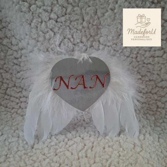 Personalised Angel Wing Tree Decorations