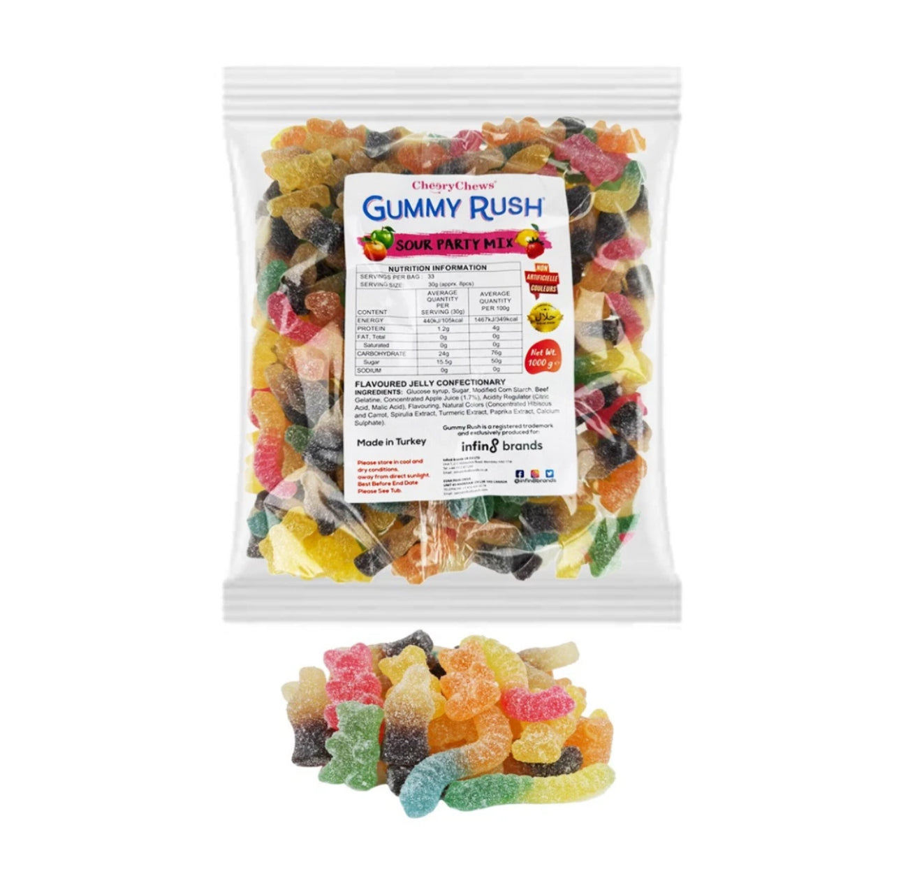 Gummy Rush Assorted 1kg