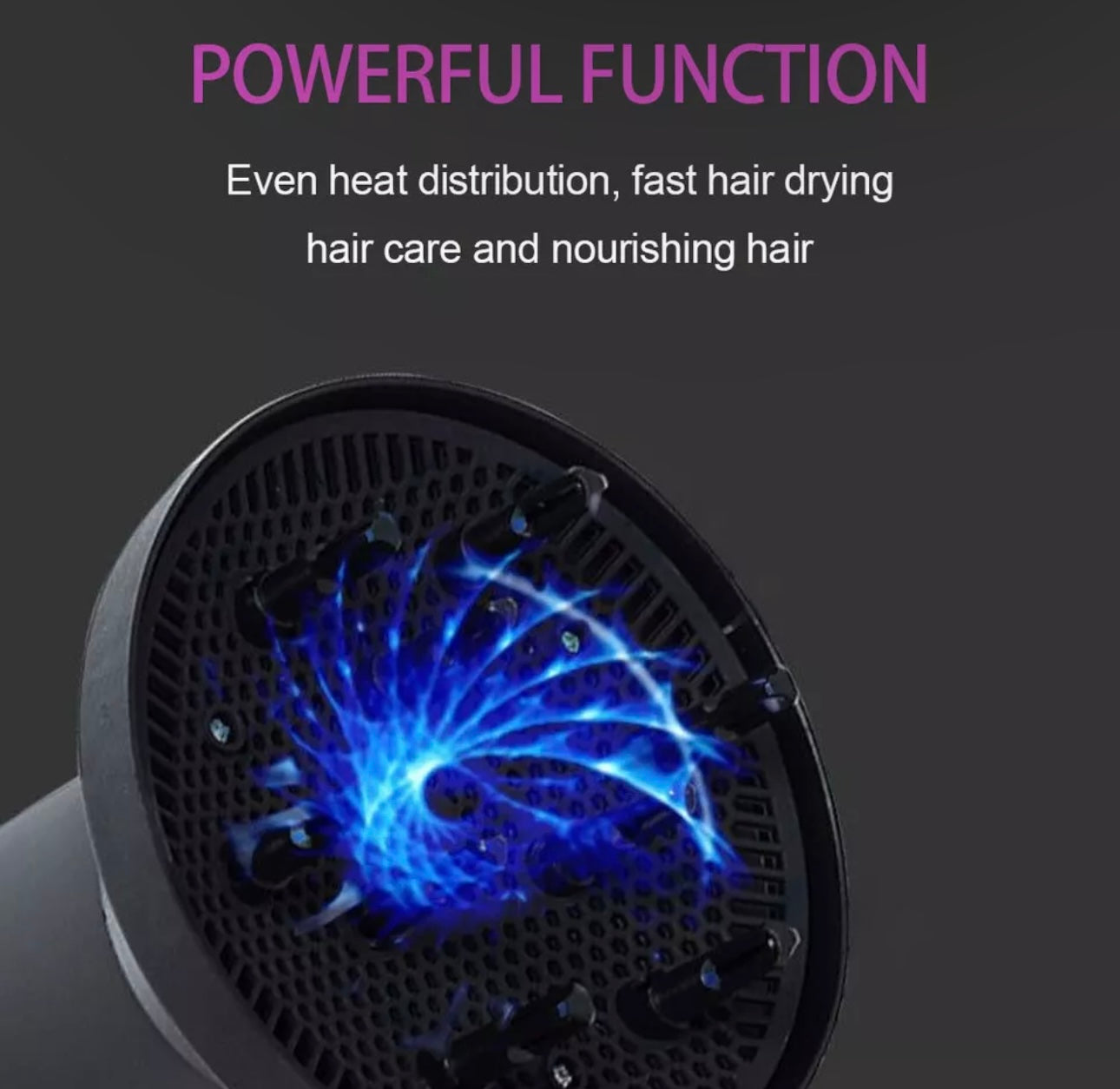 Professional Hairdryer With Diffuser