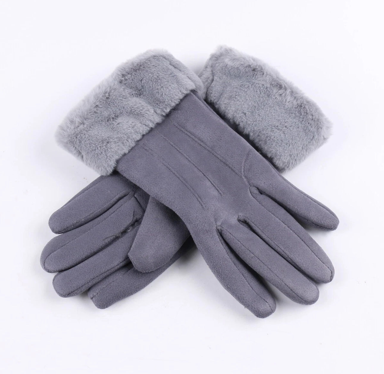 Ladies Fur Lined Winter Gloves