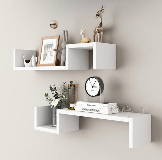 2pc Modern Floating Shelves