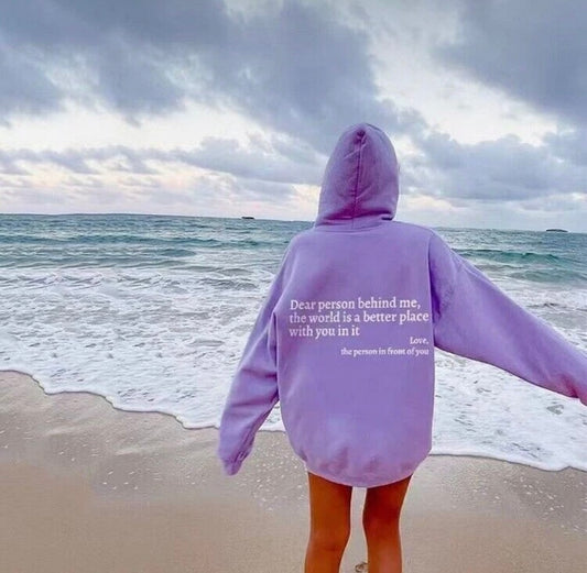Dear Person Behind Me Hoodie - Ladies