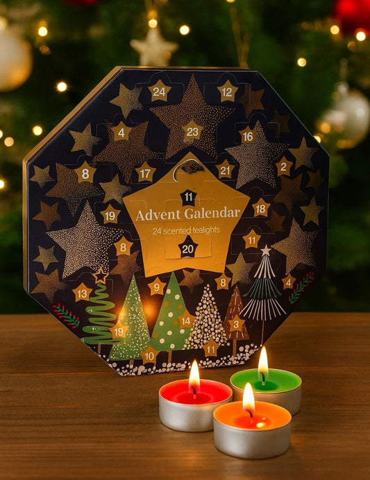 Christmas Countdown Scented Tea-light Candle Set