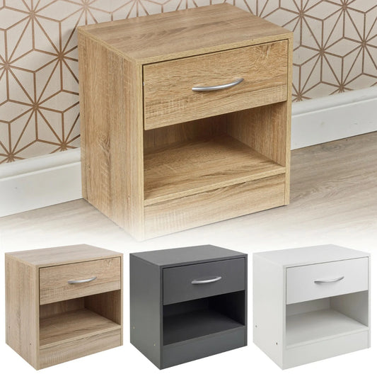 1 Drawer Compact Nightstand