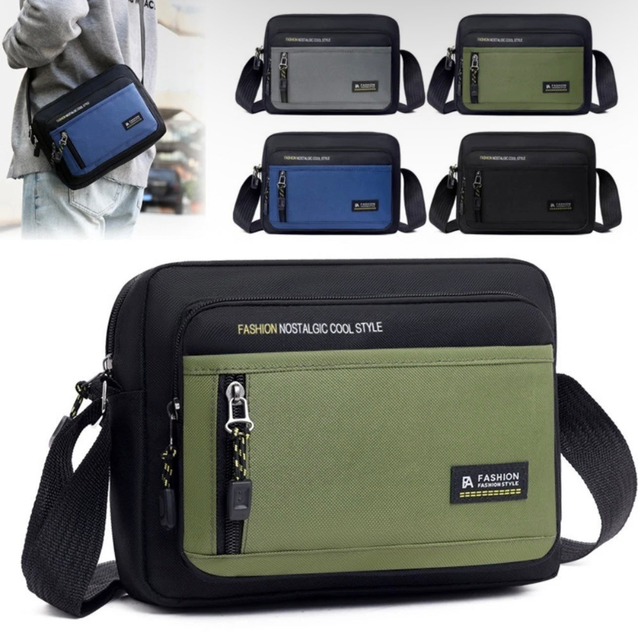 Crossbody Messenger Bag