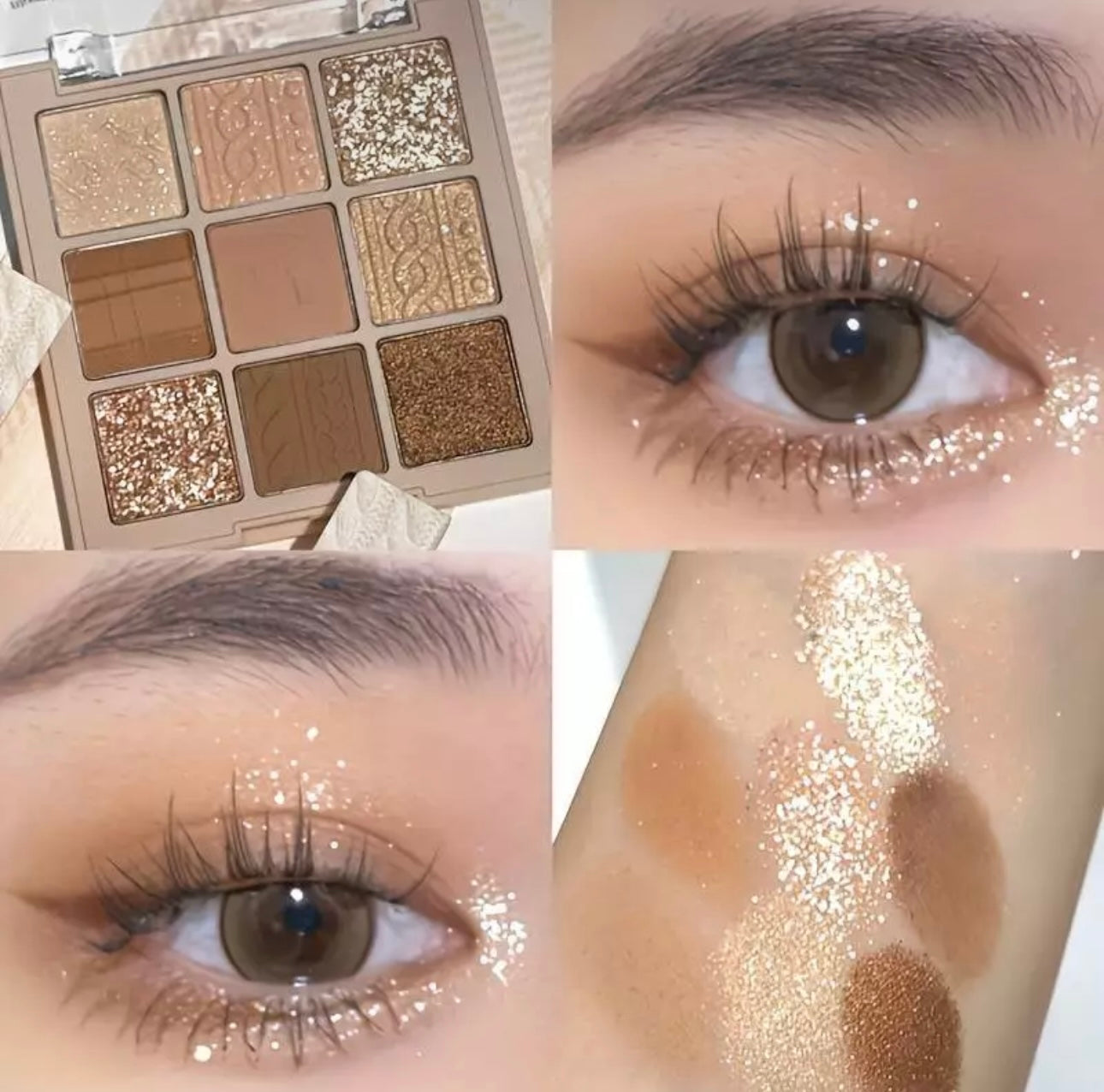 Luxurious 9 Golden Colours Eyeshadow Palette