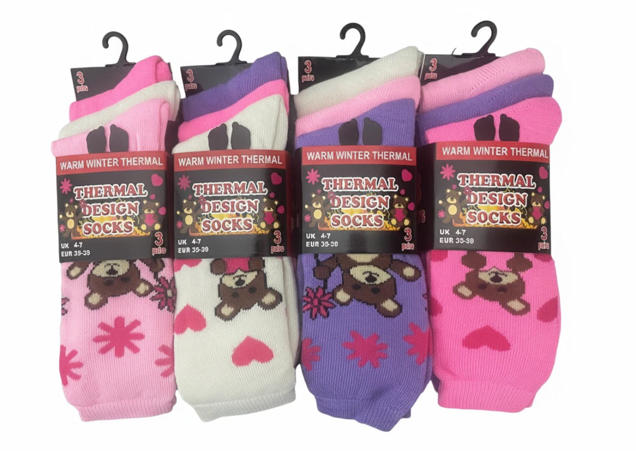 12 Pairs Ladies Thermal Socks