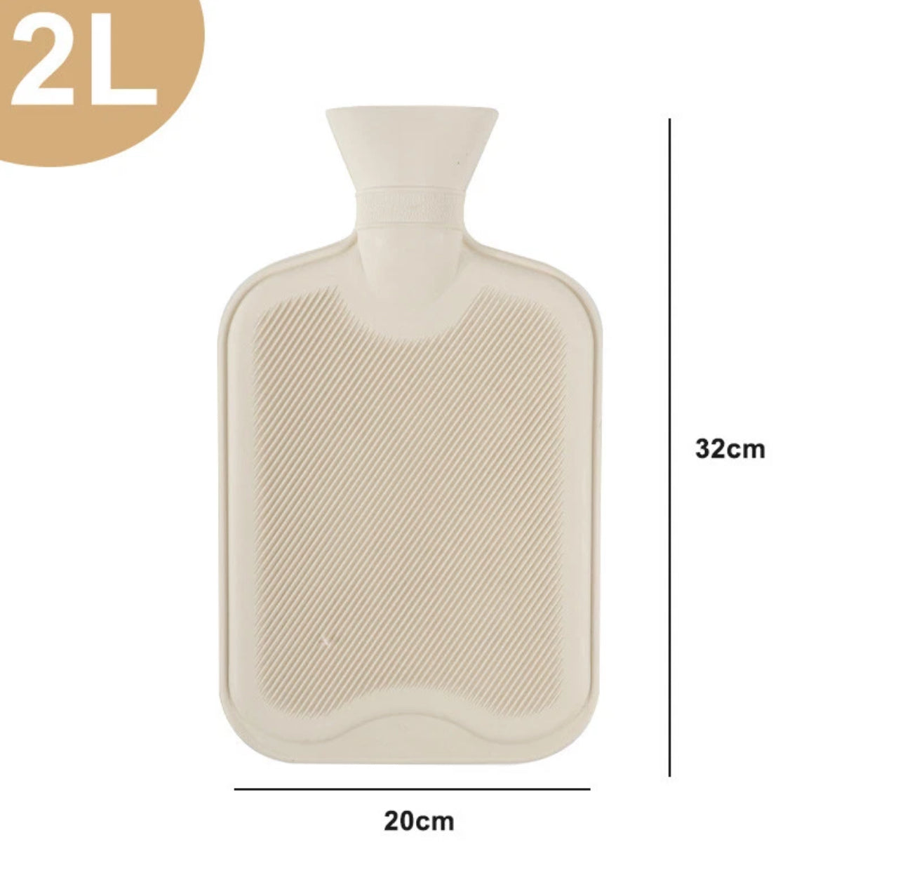 2L Hot Water Bottle & Plush Cover