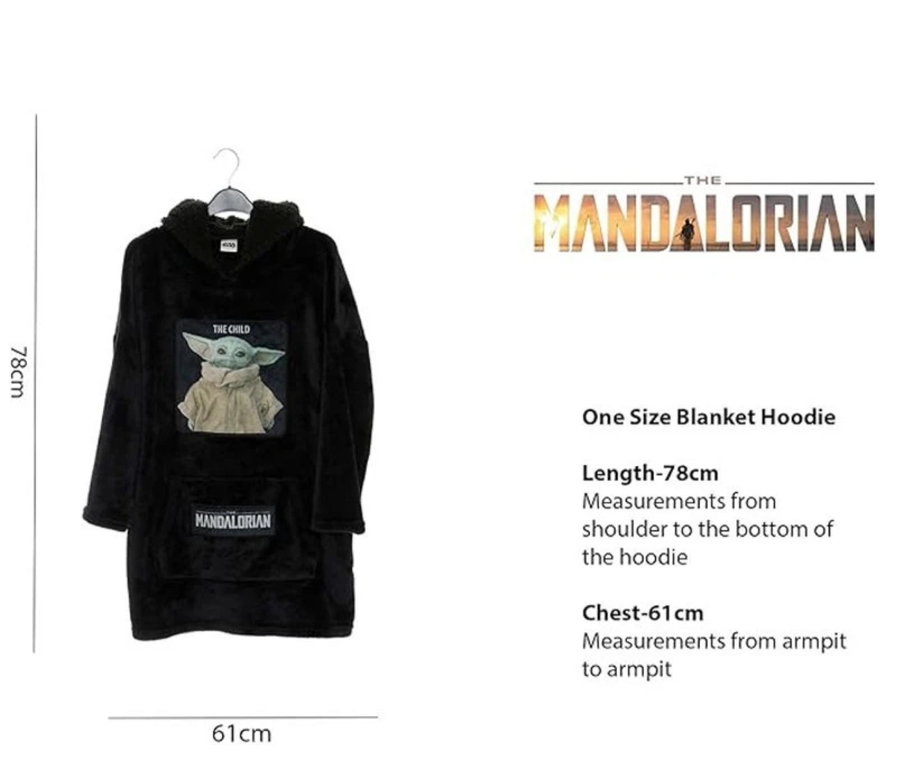 Boys Little Green Alien Hooded Blanket