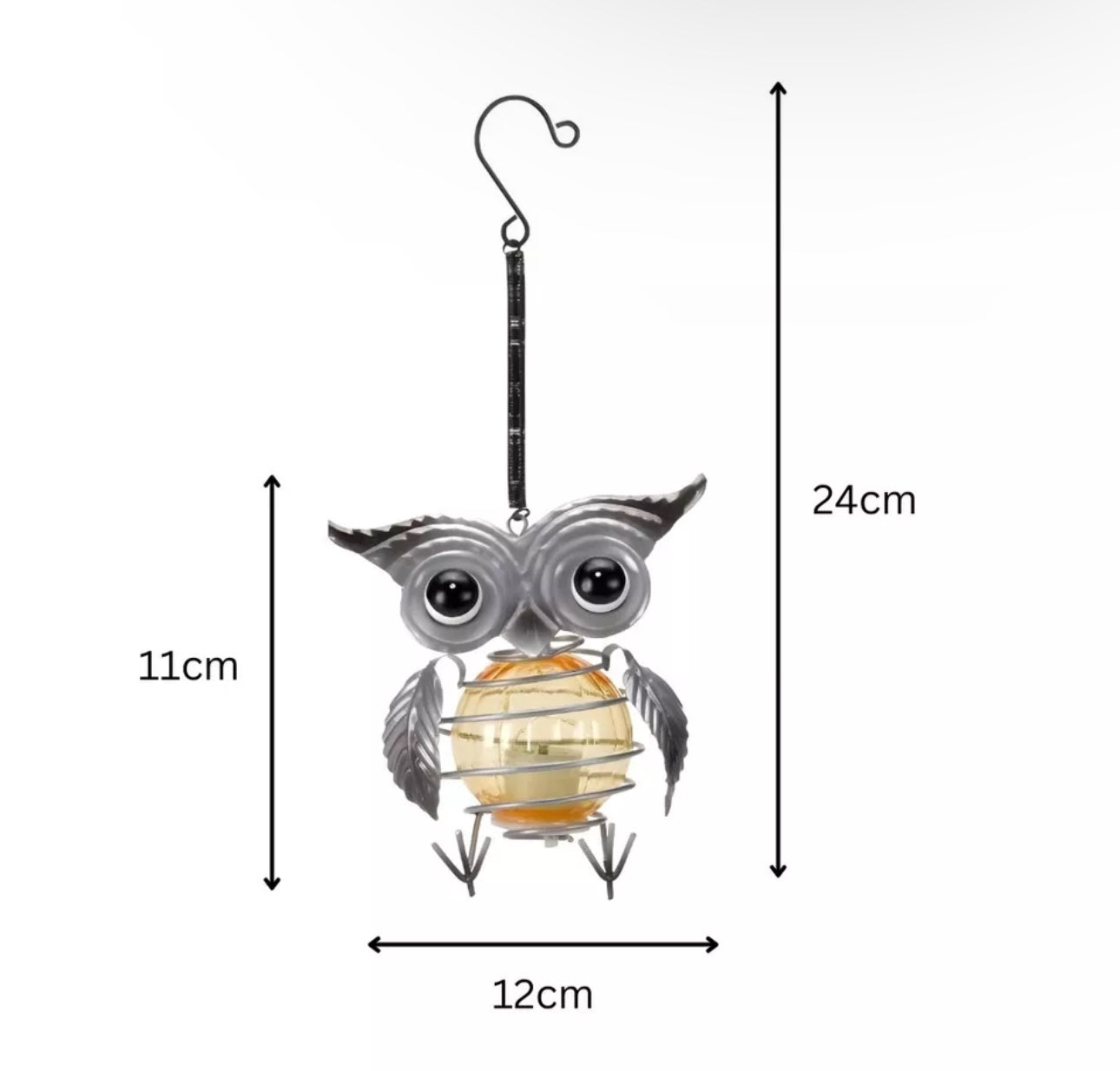 Solar Hanging Owl Ornament