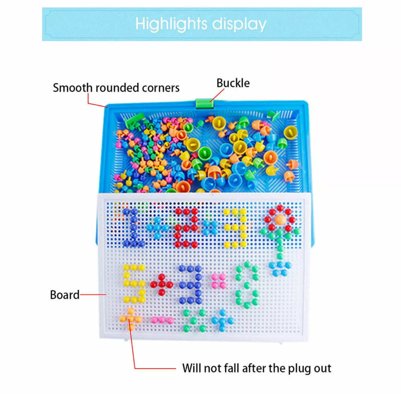 Mosaic Peg Board Activity