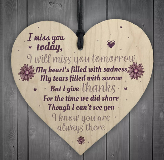 Miss You Keepsake Plaque
