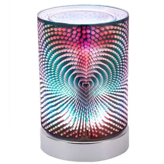 Electric 3D Heart Colour Changing Aroma Diffuser Lamp