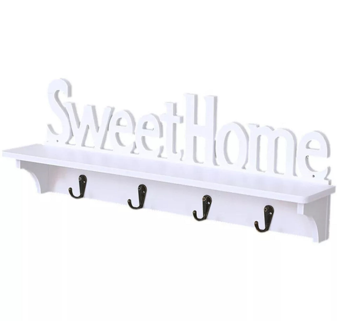 Sweet Home 4 Hook Shelf