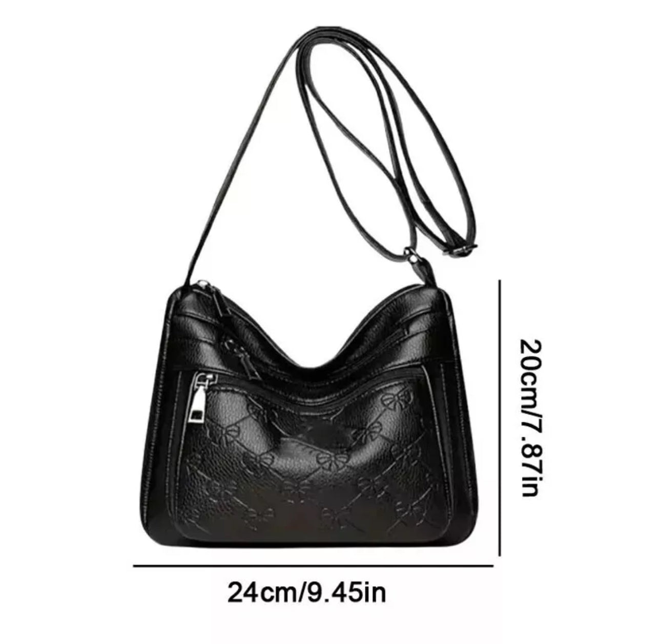 Ladies Bow Print Crossbody Bag