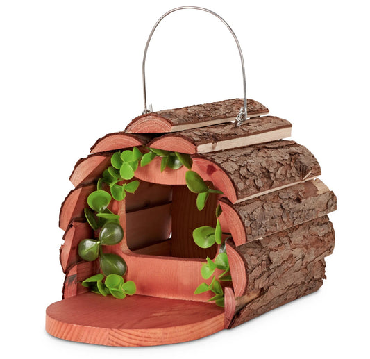 Wooden Squirrel Feeding Station