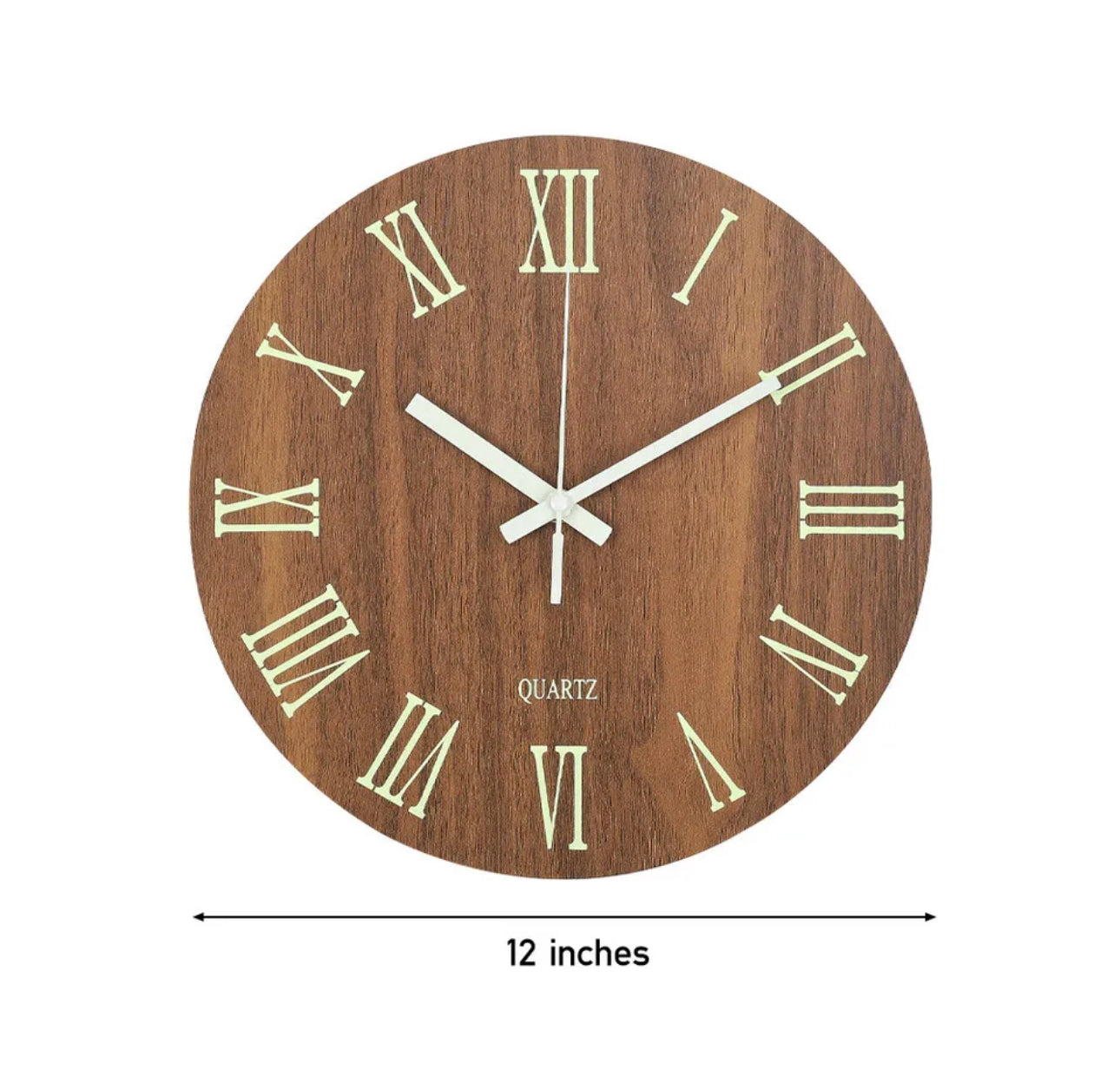 Round Luminous Wall Clock