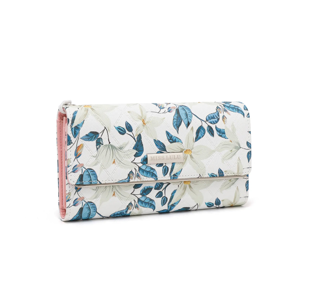 Long Floral Clutch Purse