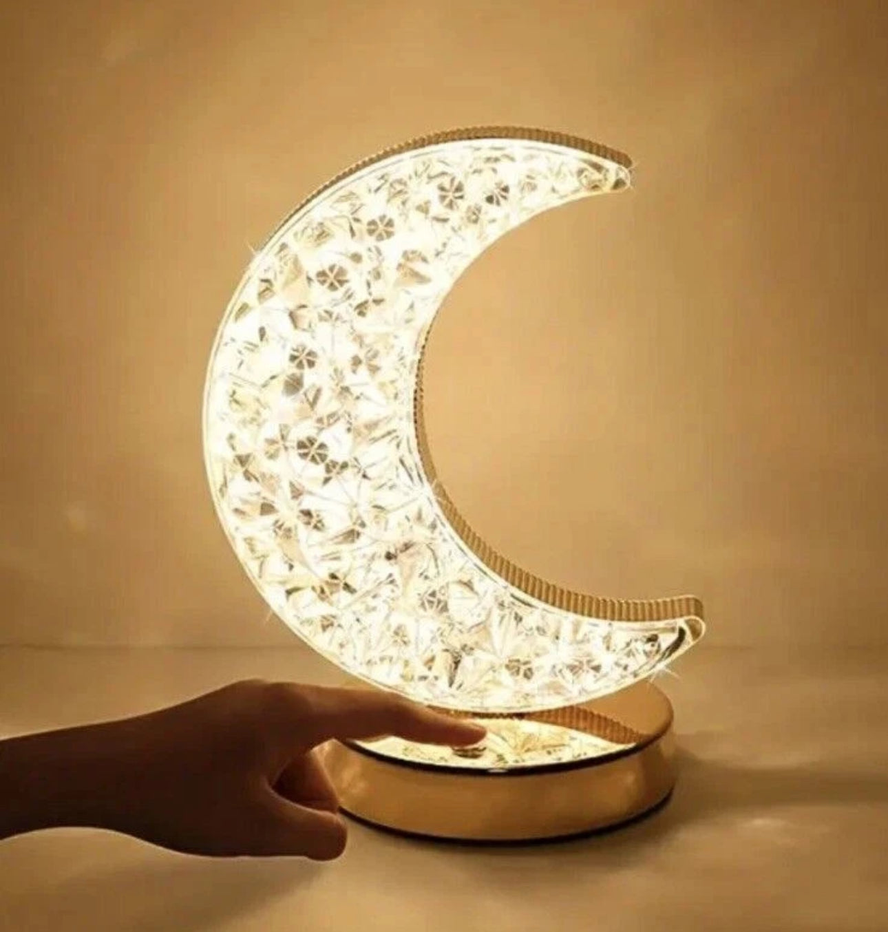 Crystal Moon Table Lamp
