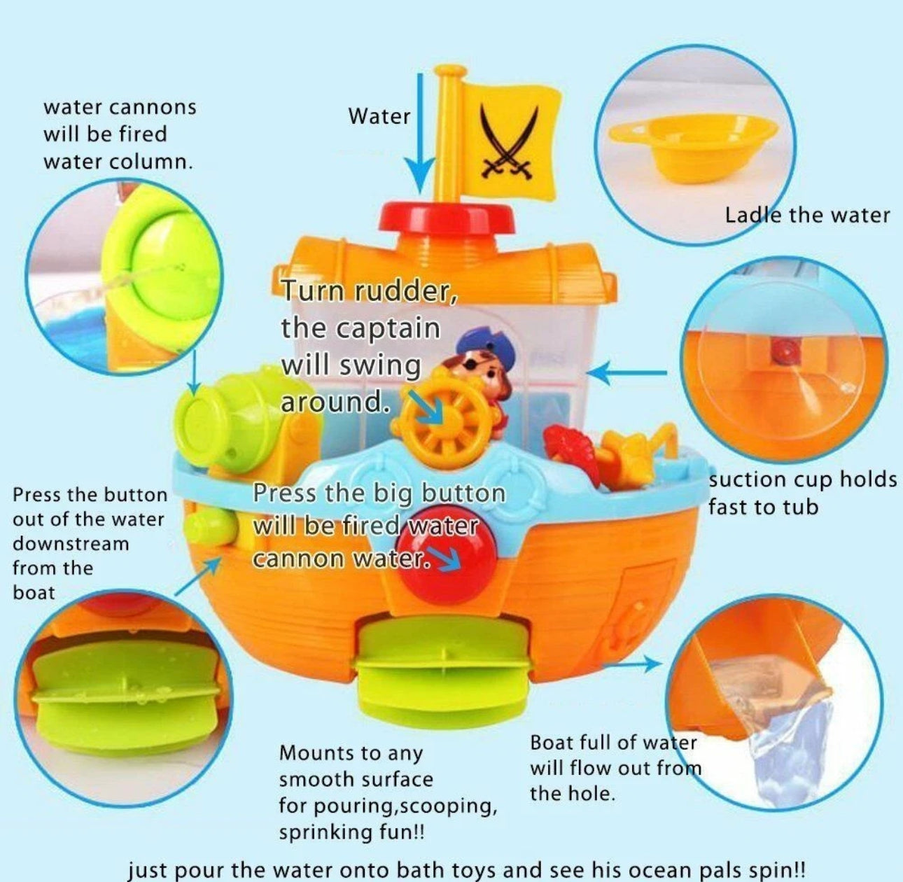 Pirate Ship Bath Toy