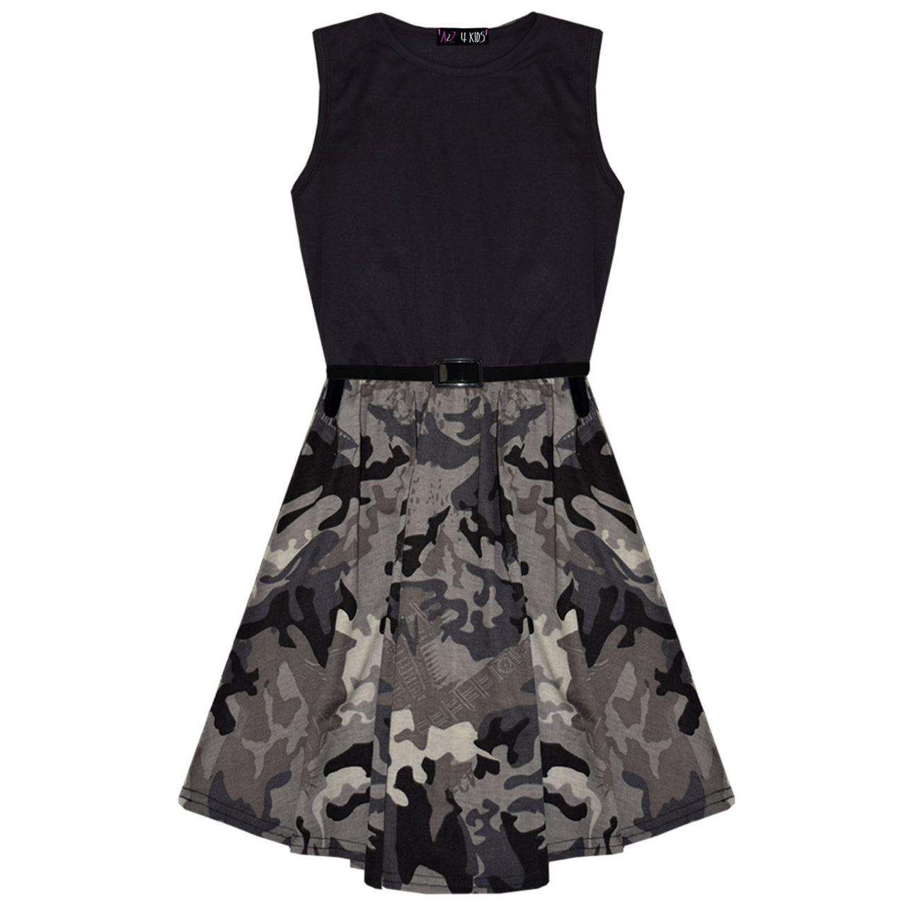 Girls Camo Skater Dress