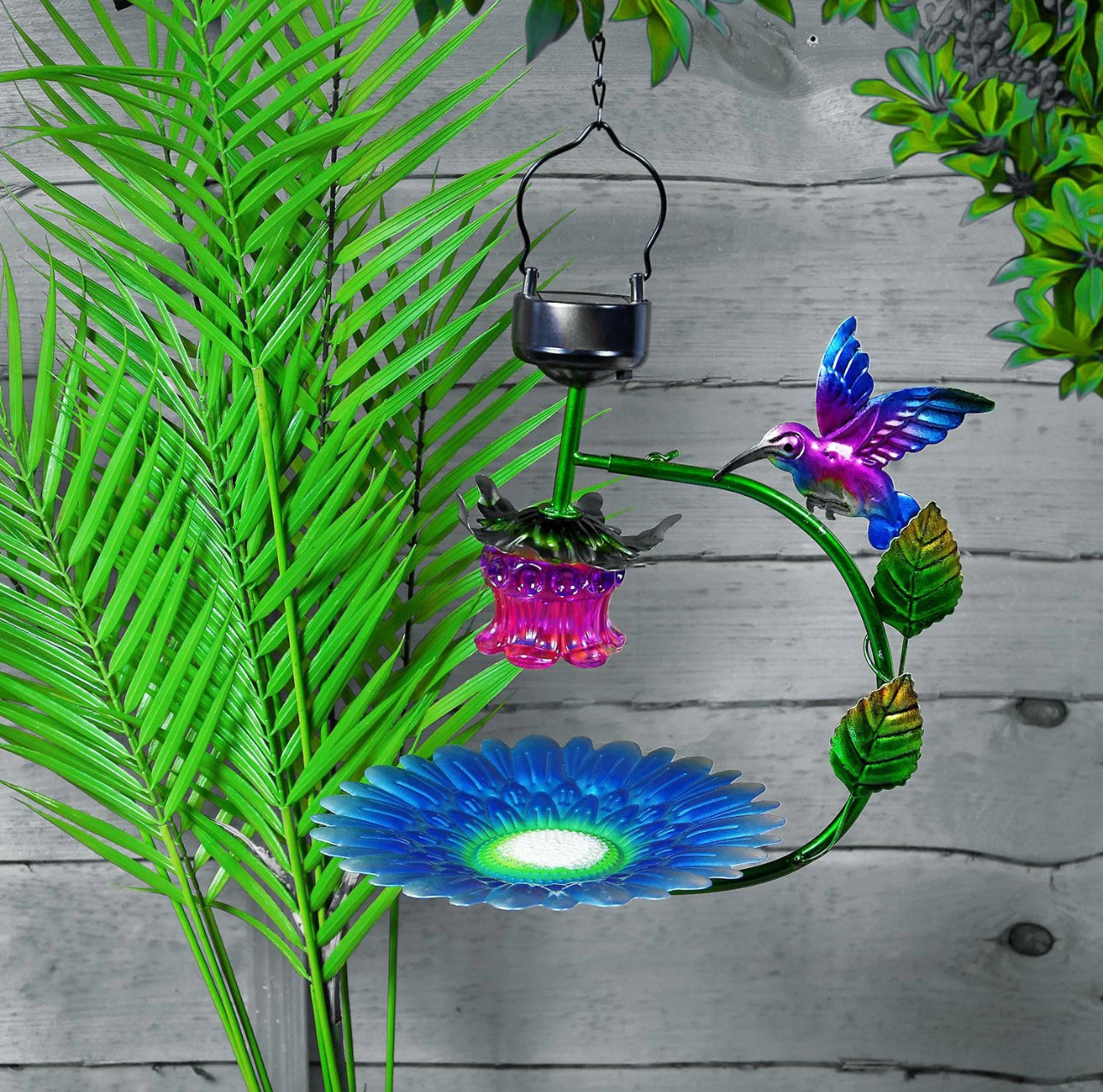 Solar Powered Bird Bath / Feeding Station